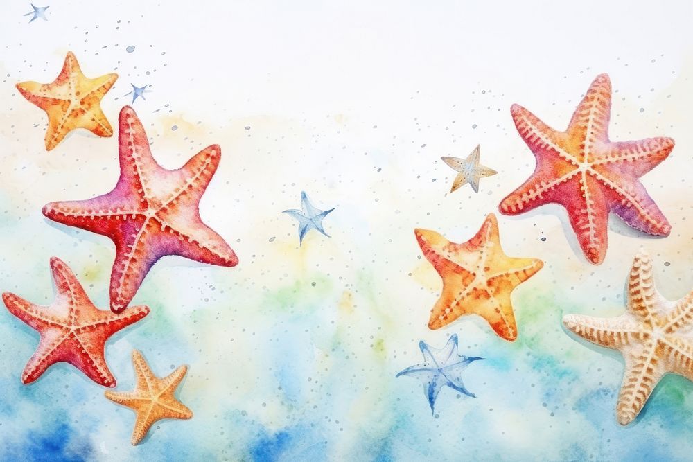 Starfish backgrounds beach invertebrate. AI generated Image by rawpixel.