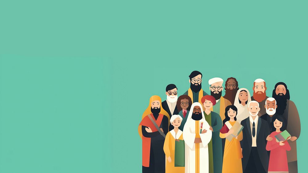Different religion people togetherness architecture. AI generated Image by rawpixel.