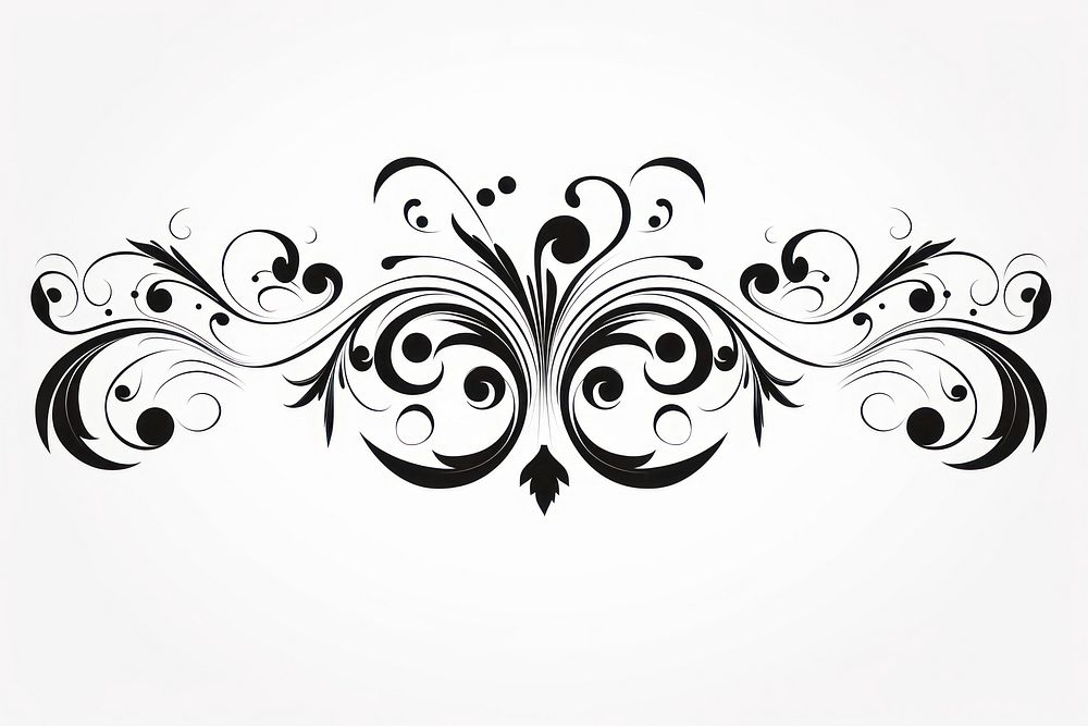 Ornament graphics pattern white. AI generated Image by rawpixel.