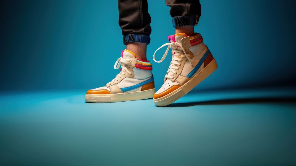 Sneaker footwear shoe clothing. AI generated Image by rawpixel.