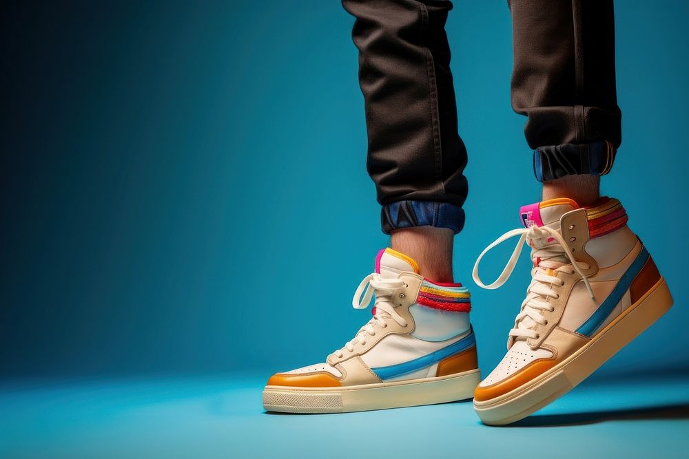 Sneaker footwear shoe clothing. AI generated Image by rawpixel.