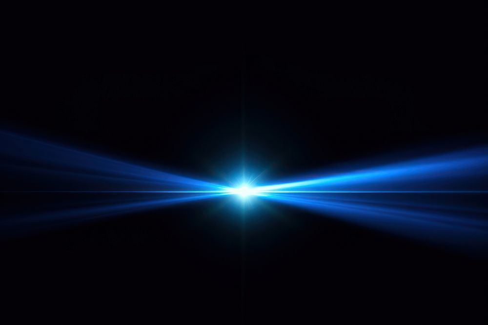 Light beam backgrounds blue illuminated. 