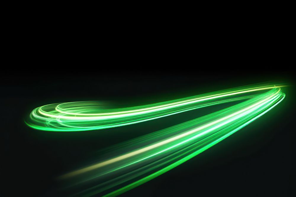 Speed light green neon black background. AI generated Image by rawpixel.