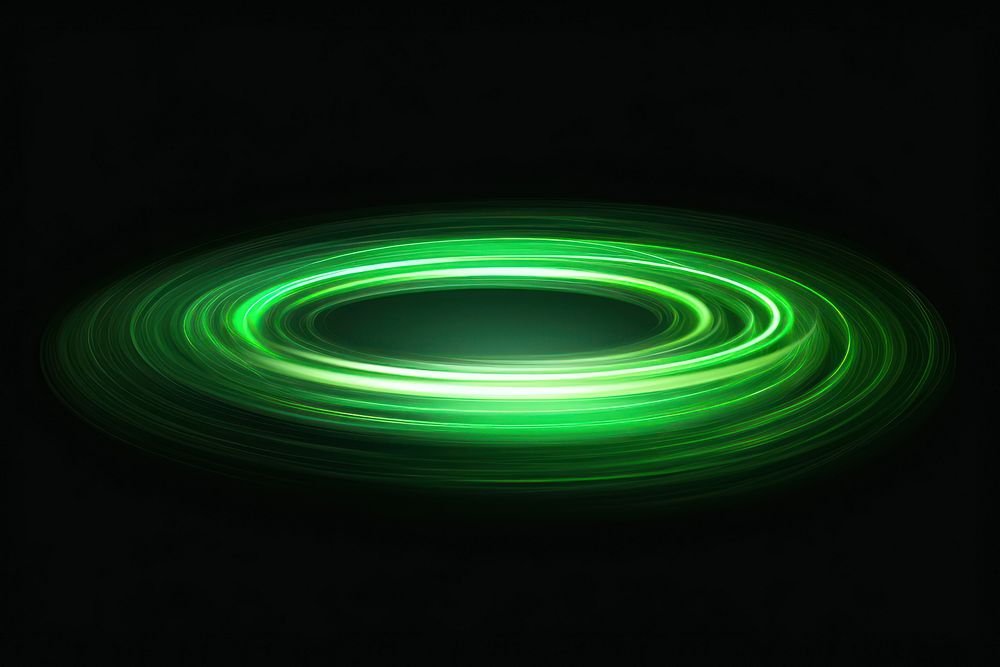 Speed light green neon black background.