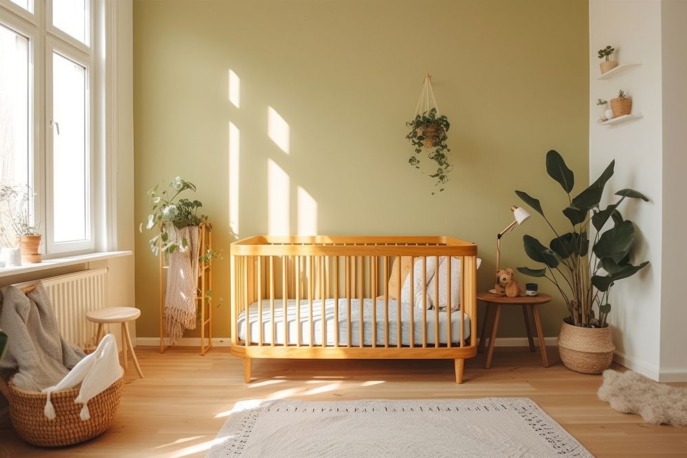 Toddler bed furniture plant room. 