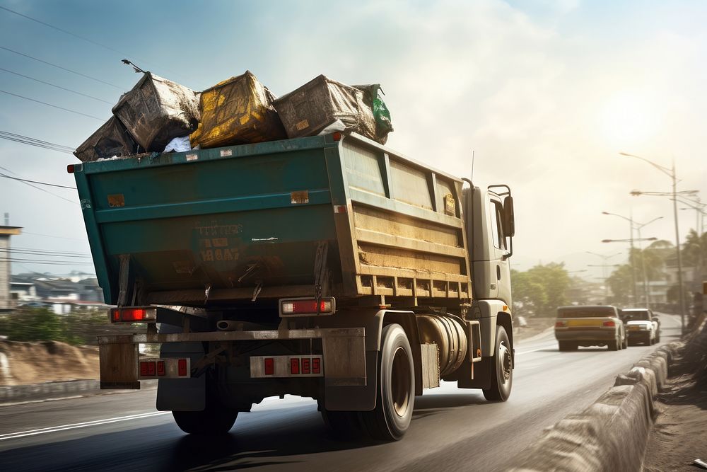 Dump truck vehicle car transportation. AI generated Image by rawpixel.