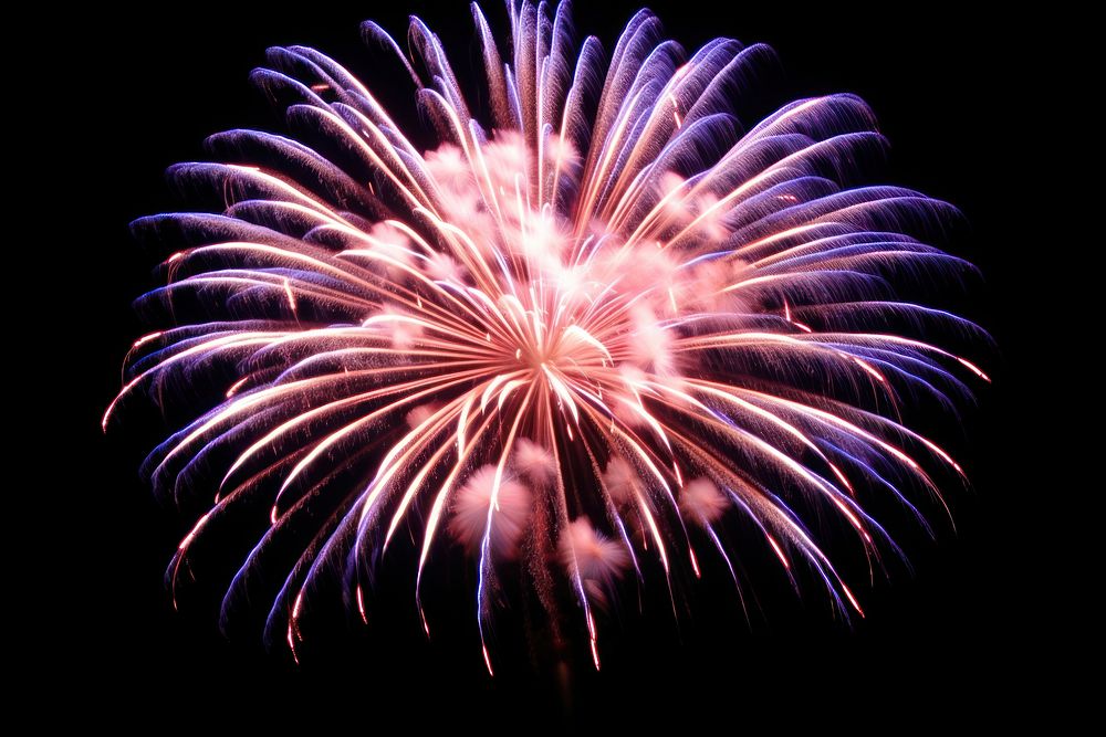 Firework fireworks black background illuminated.