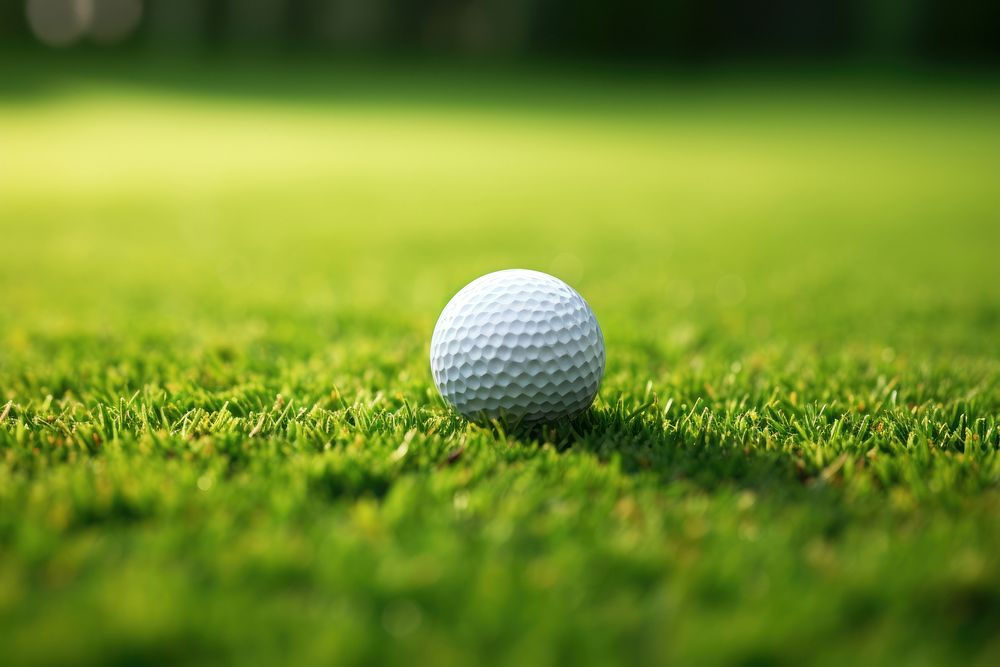 Golf ball outdoors sports nature. AI generated Image by rawpixel.