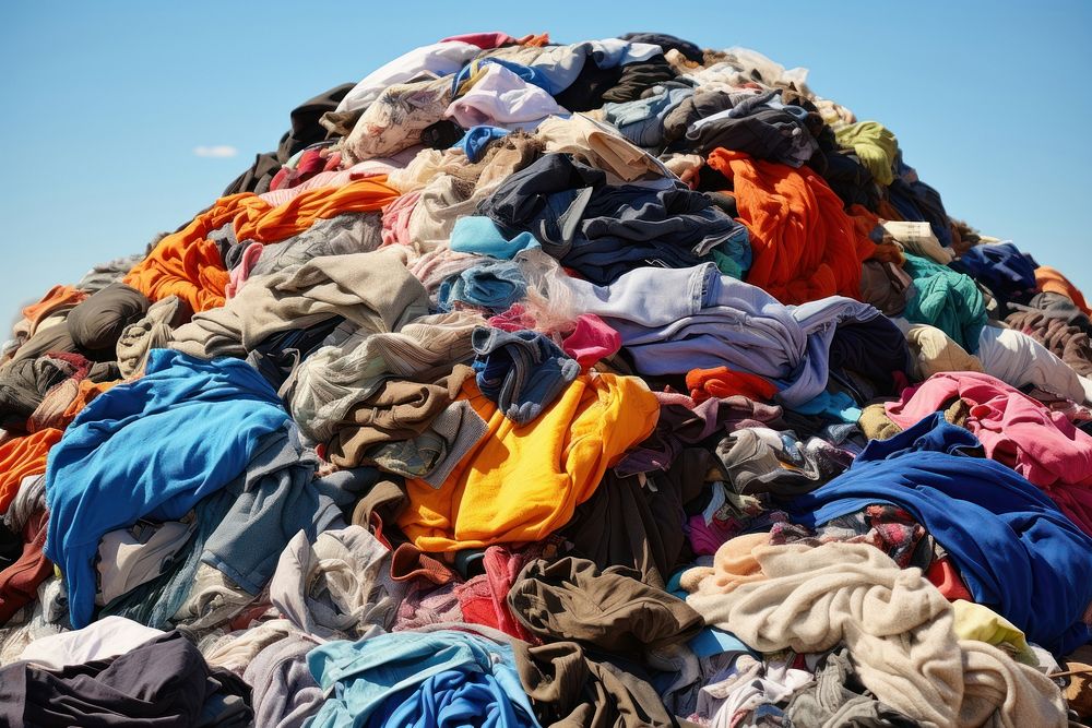 Discarded clothes laundry backgrounds accessories. AI generated Image by rawpixel.