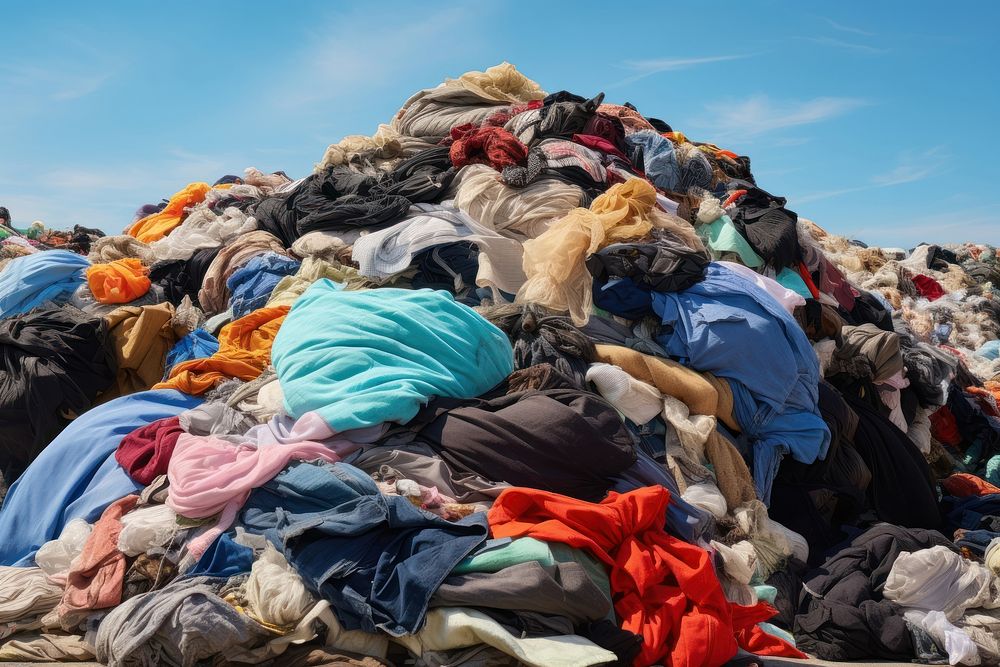 Discarded clothes laundry garbage backgrounds. AI generated Image by rawpixel.
