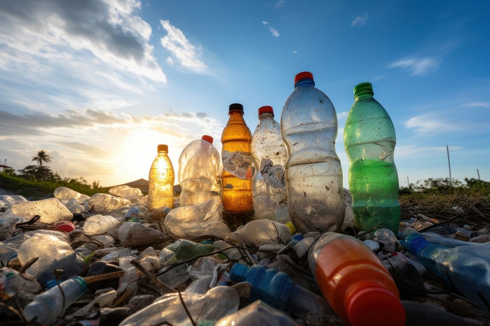 Plastic bottles recycling garbage unhygienic. AI generated Image by rawpixel.