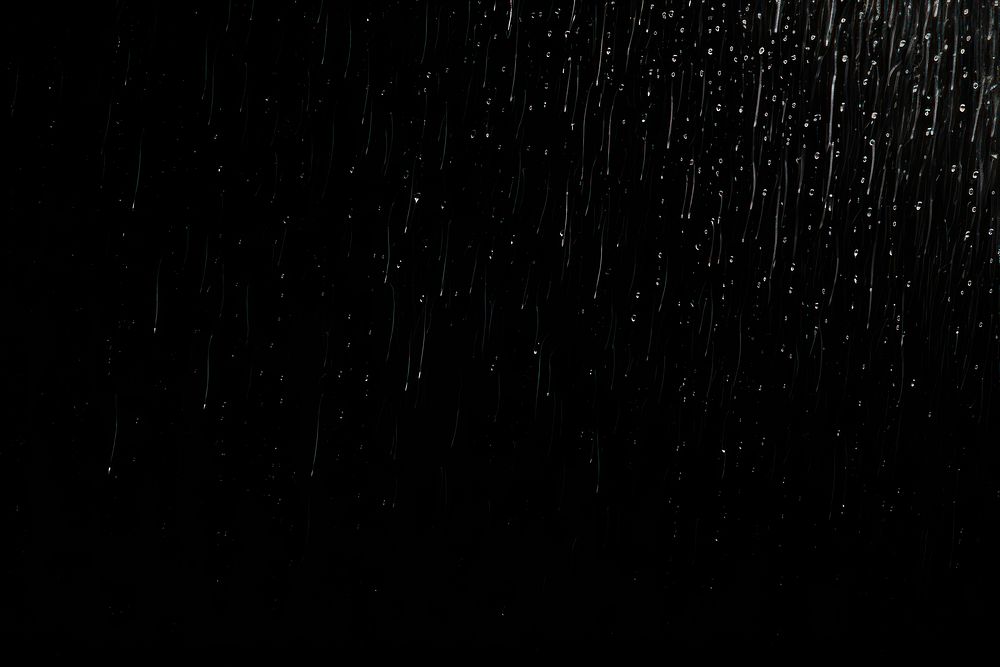 Rain drop effect, black background,  by rawpixel