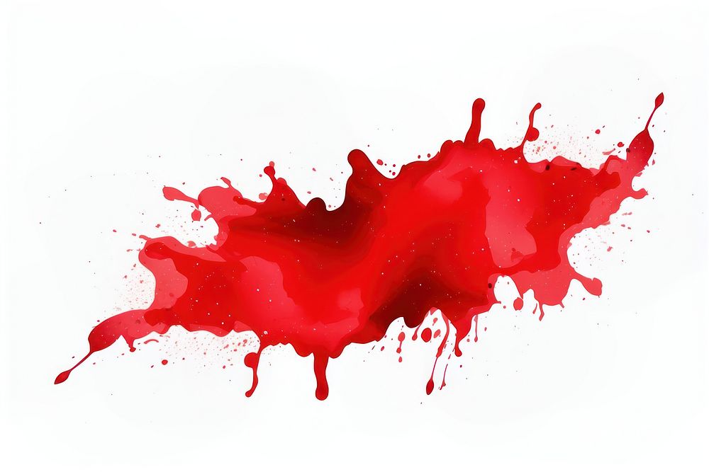Red splat backgrounds paint white background. AI generated Image by rawpixel.