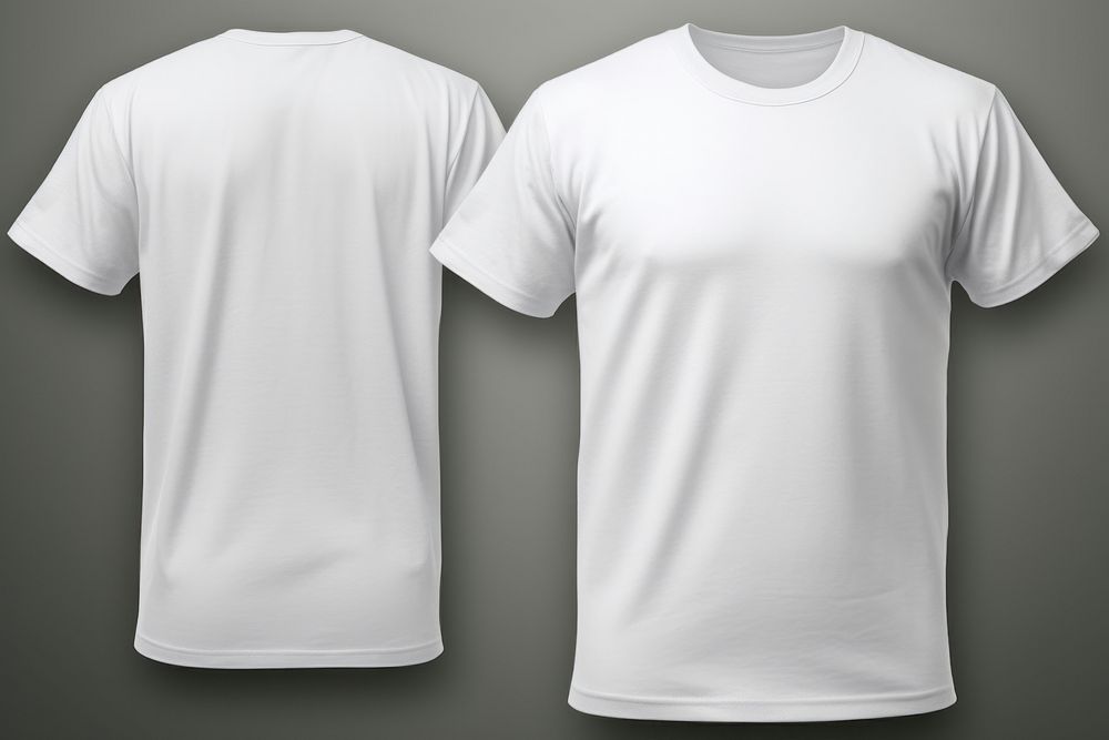 T-shirt white undershirt clothing. AI generated Image by rawpixel.