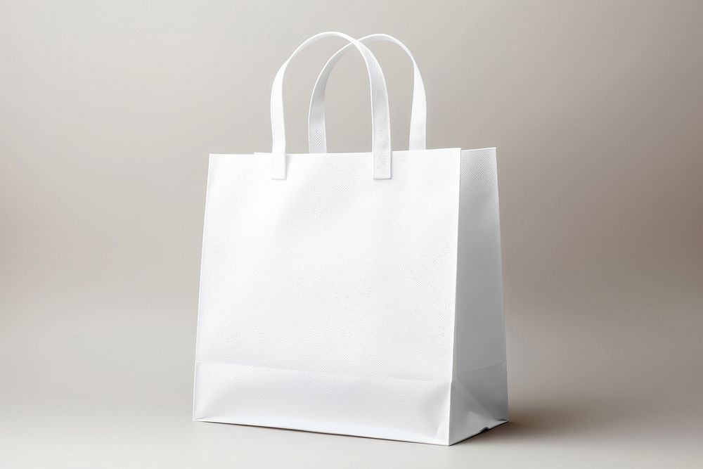 Bag handbag white shopping bag. 