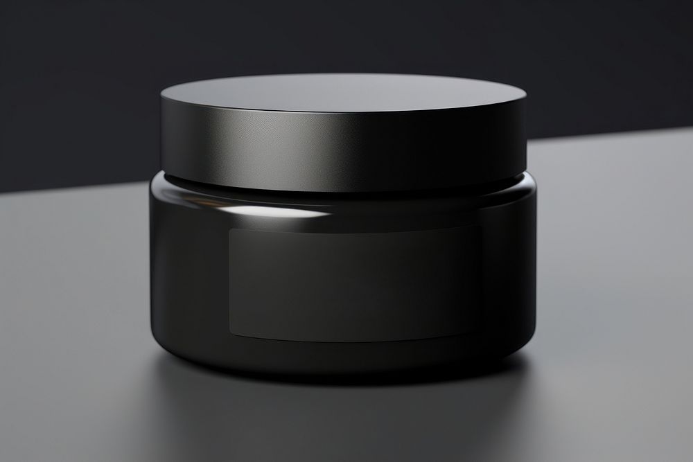 Black jar technology container. AI generated Image by rawpixel.