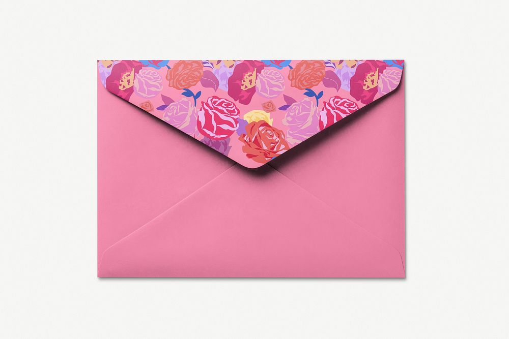 Paper envelope mockup, stationery psd