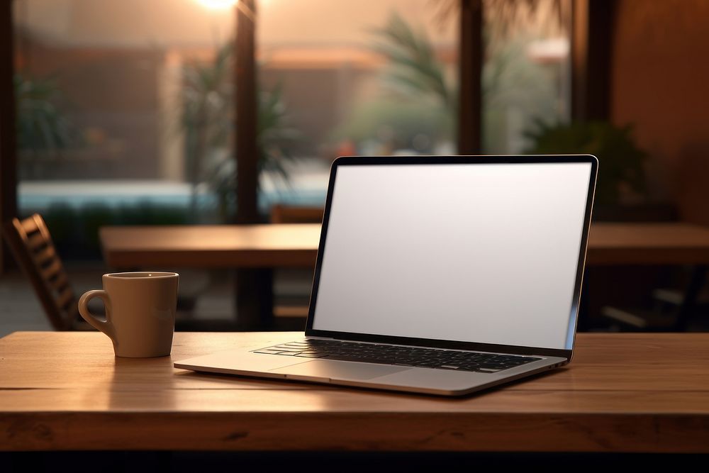 Laptop furniture computer screen. AI | Premium Photo - rawpixel