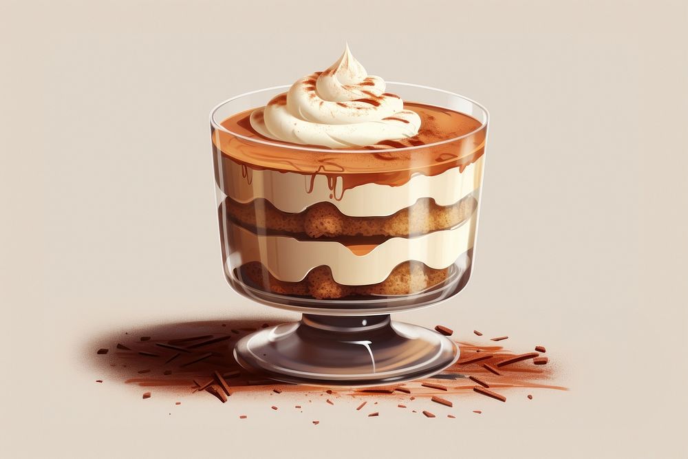 Dessert cream food cake. AI generated Image by rawpixel.