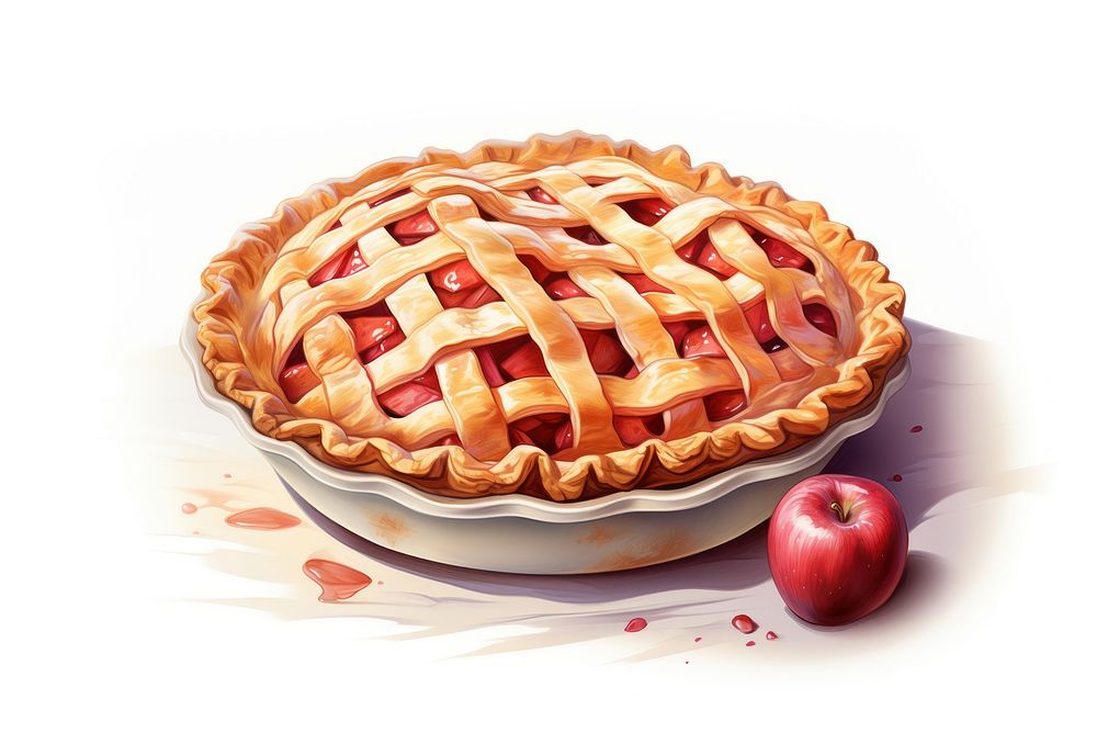 Appple pie dessert food cake. AI generated Image by rawpixel.