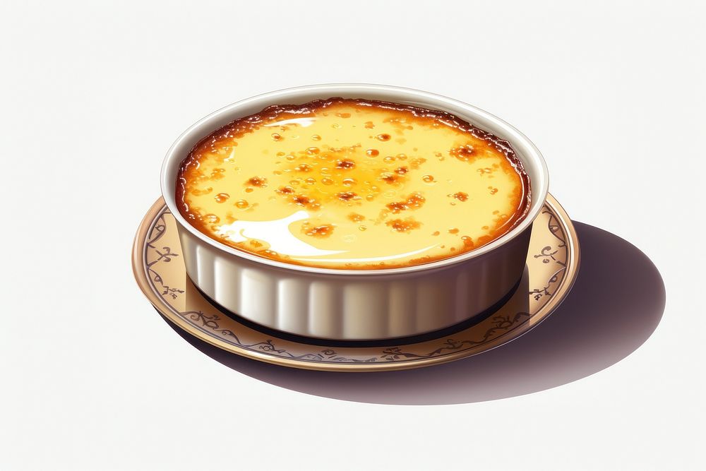 Creme brulee food breakfast freshness. AI generated Image by rawpixel.