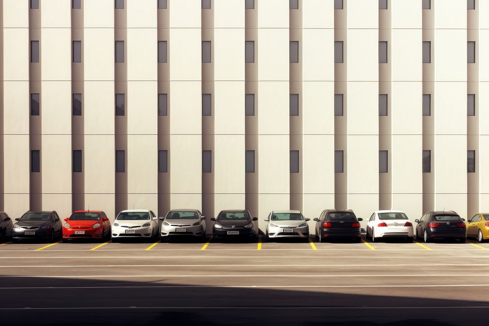 Car park architecture outdoors building. AI generated Image by rawpixel.