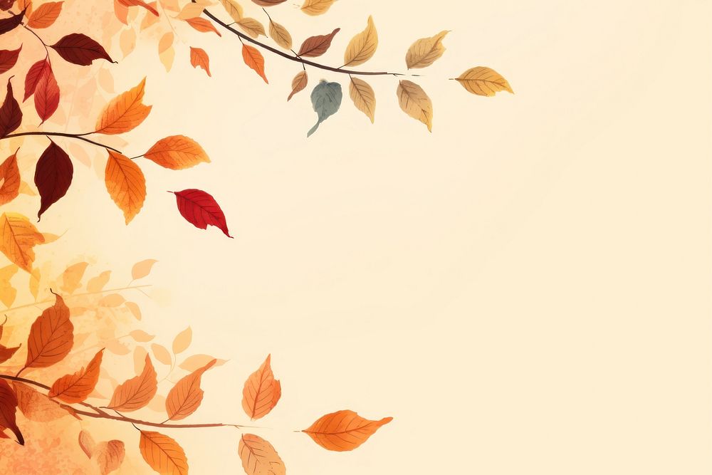 Fall leaves backgrounds pattern plant. AI generated Image by rawpixel.
