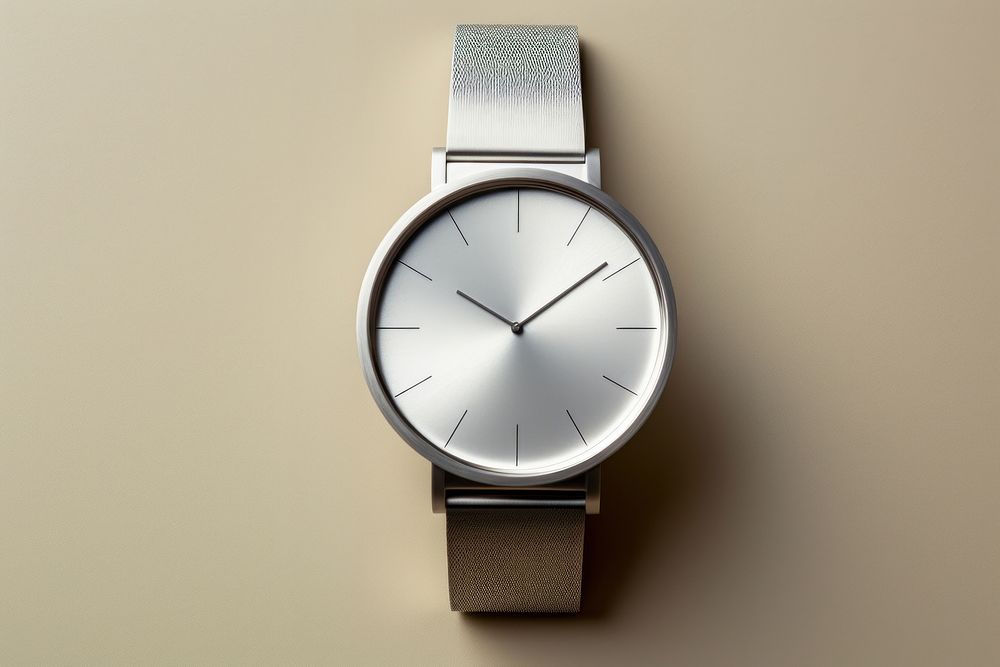 Wristwatch silver accuracy jewelry. AI generated Image by rawpixel.