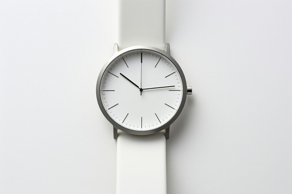 Wristwatch clock white accuracy. AI generated Image by rawpixel.