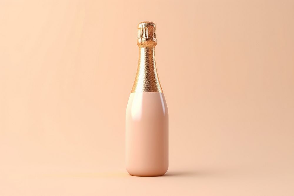 Bottle champagne glass drink. AI generated Image by rawpixel.