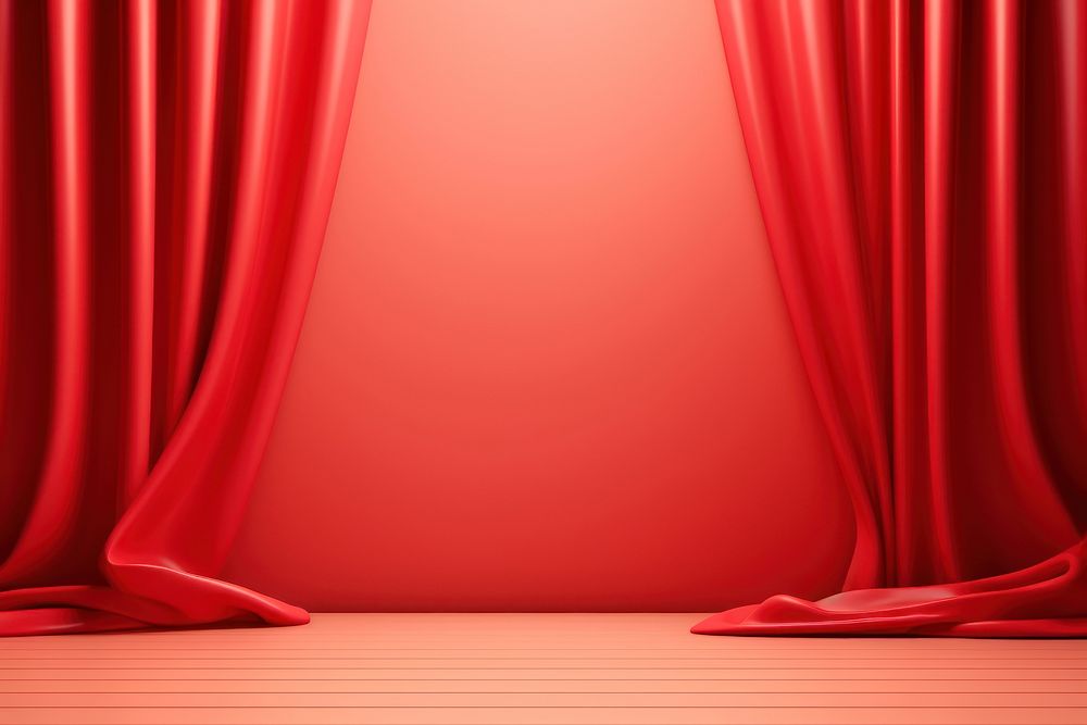 Silk fabric dark red backgrounds curtain. AI generated Image by rawpixel.