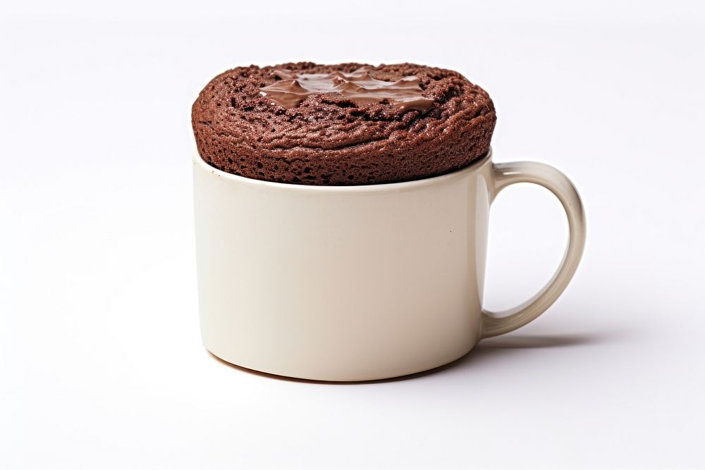 Chocolate fudge cake mug dessert coffee. AI generated Image by rawpixel.