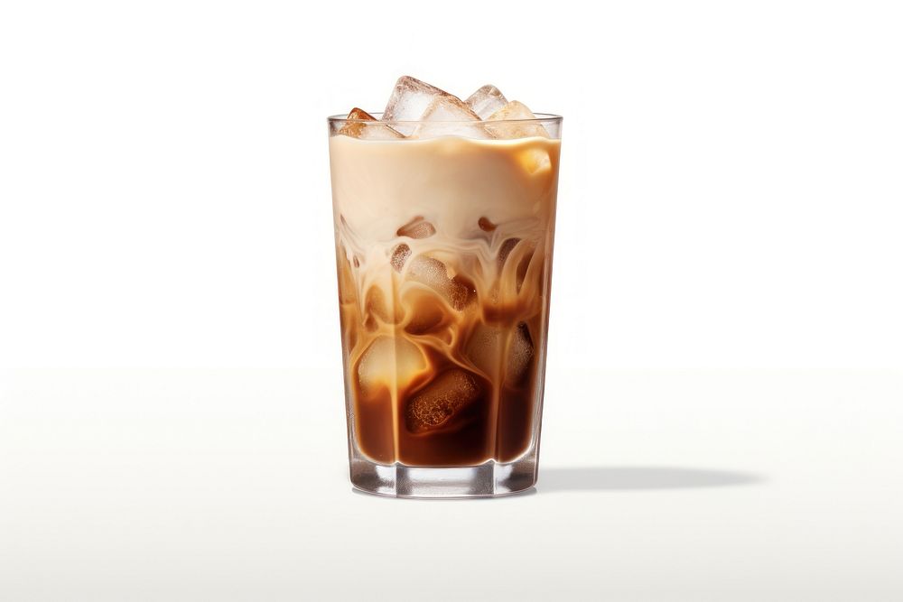 Iced coffee drink glass cup. AI generated Image by rawpixel.