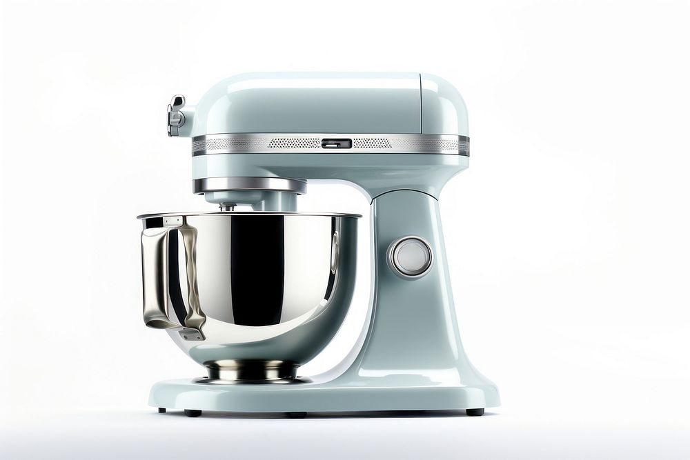 Stand mixer white background technology appliance. AI generated Image by rawpixel.