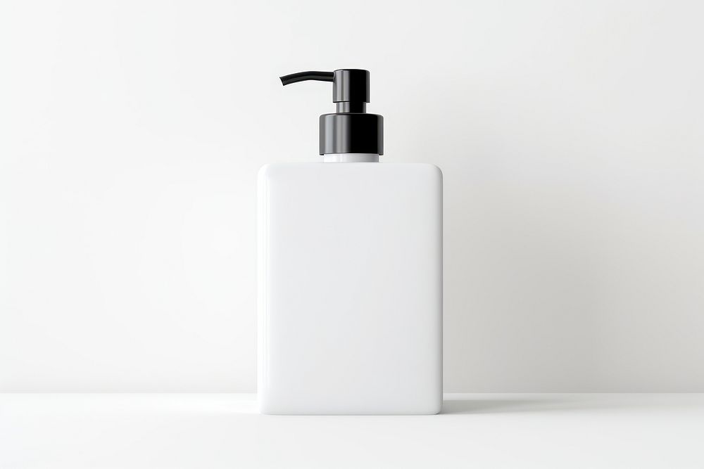 Dispenser pump perfume bottle white. AI generated Image by rawpixel.