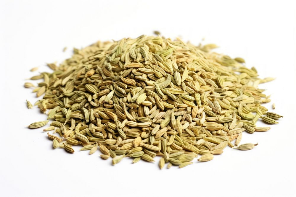 Fennel seeds food white background ingredient. AI generated Image by rawpixel.