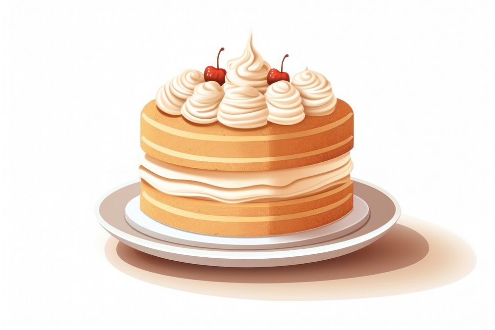 Cake celebrate dessert cream. AI generated Image by rawpixel.