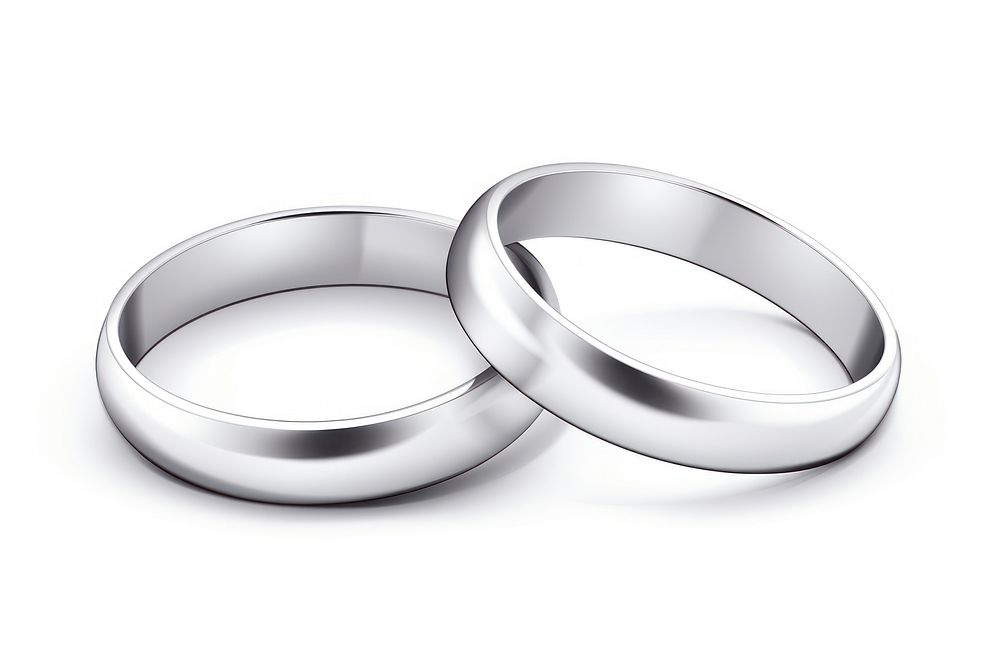 Silver ring platinum jewelry white. AI generated Image by rawpixel.