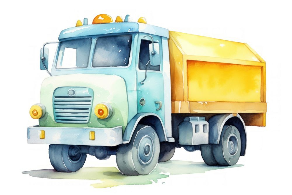 Garbage truck vehicle wheel transportation. AI generated Image by rawpixel.