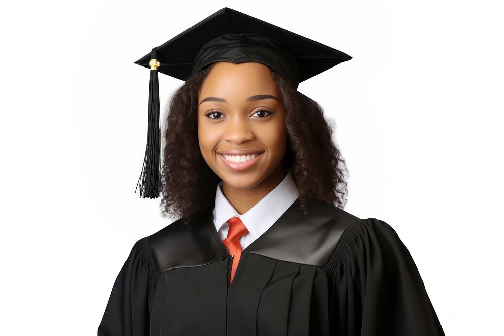 University student graduation black white background. AI generated Image by rawpixel.