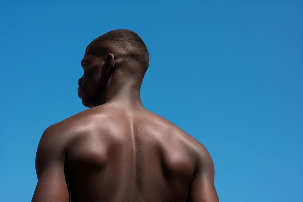 African american man outdoors adult back. AI generated Image by rawpixel.