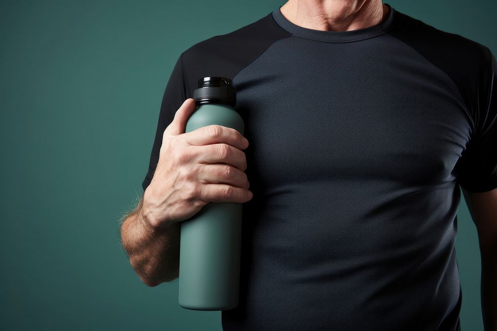 Gym water bottle holding sports adult. AI generated Image by rawpixel.