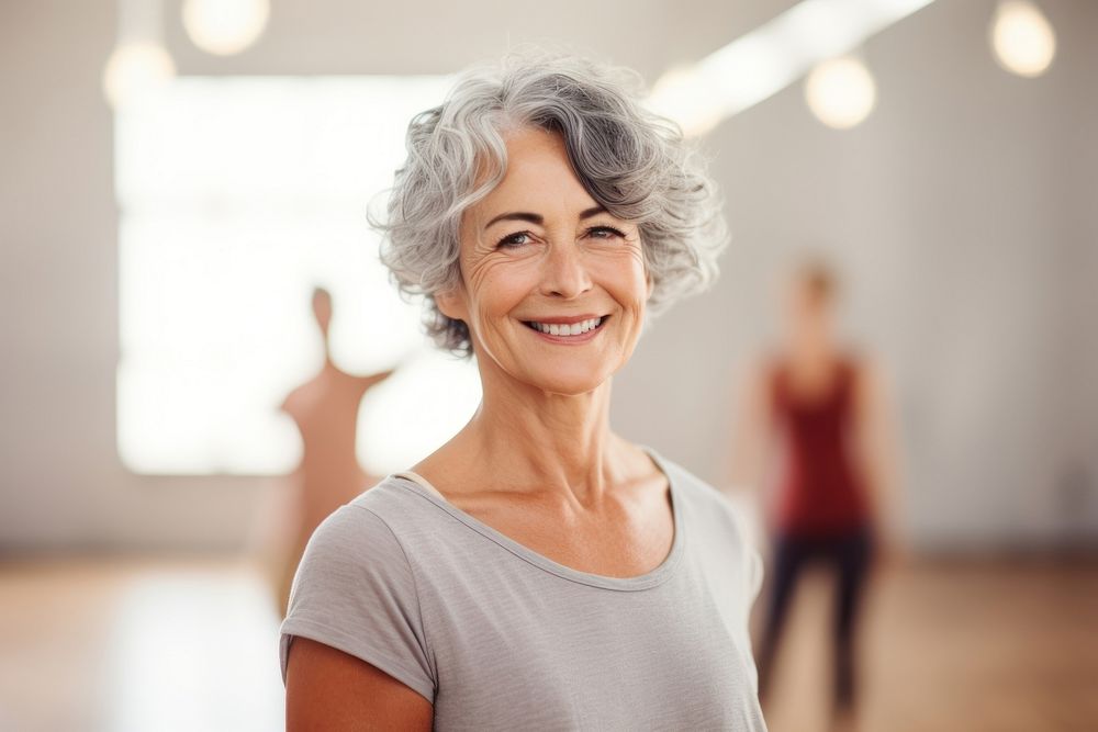 Adult smile woman retirement. AI generated Image by rawpixel.