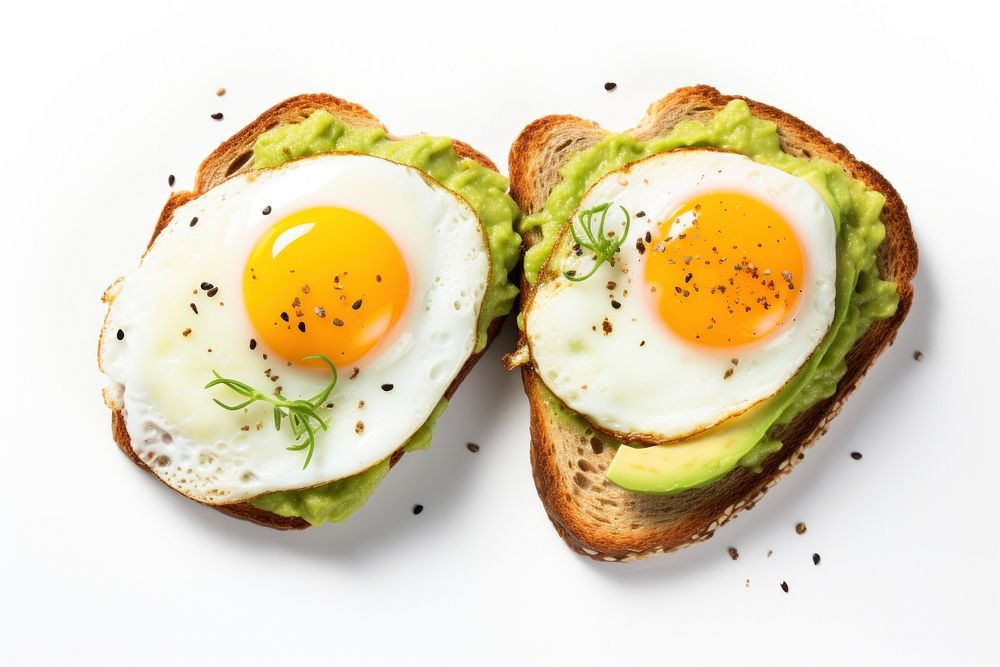Egg avocado fried food. AI generated Image by rawpixel.