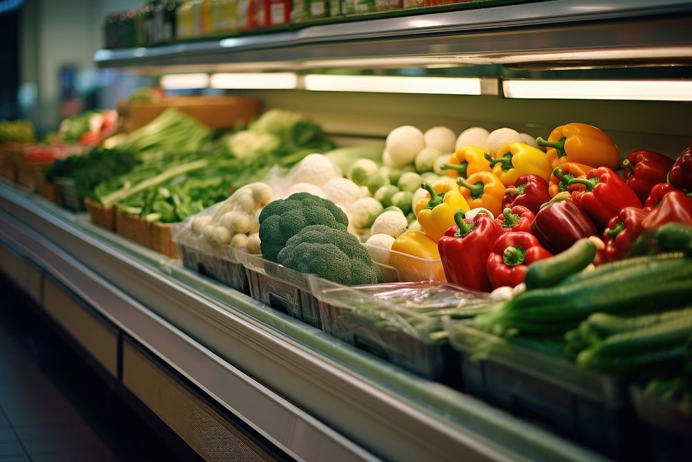 Market supermarket vegetable food. 