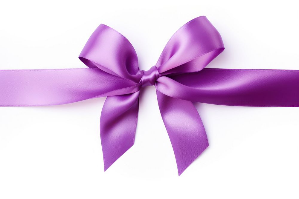 Satin ribbon purple celebration anniversary. AI generated Image by rawpixel.
