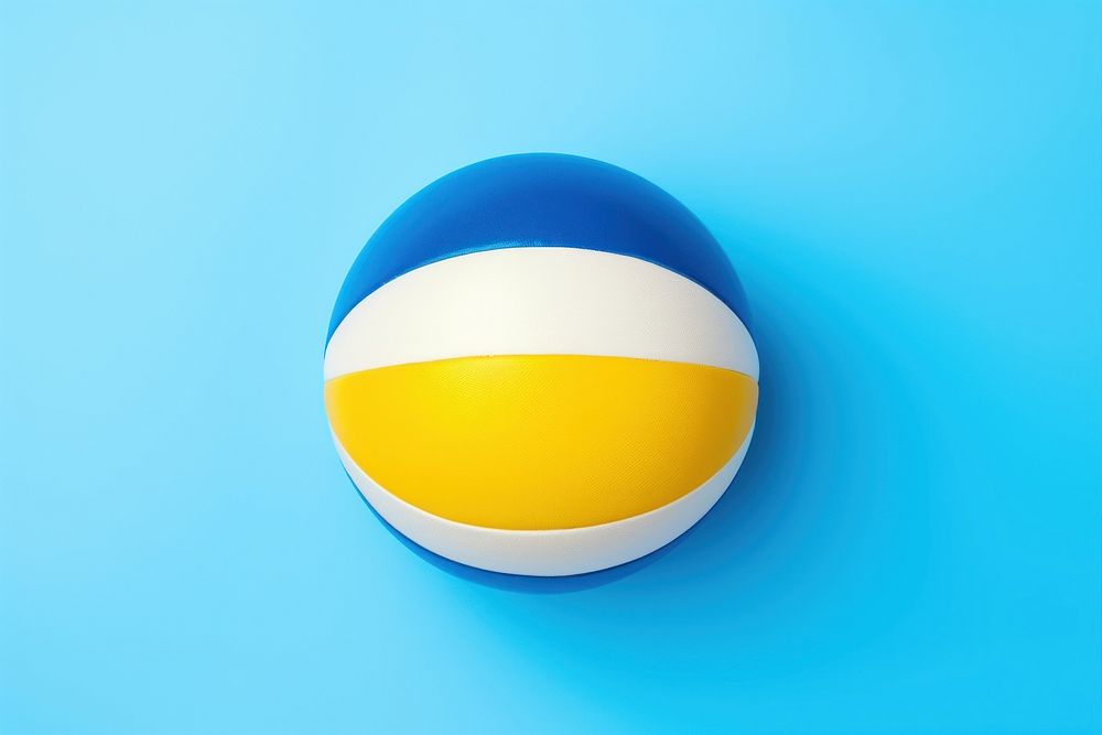 Volleyball sphere yellow sports. AI generated Image by rawpixel.