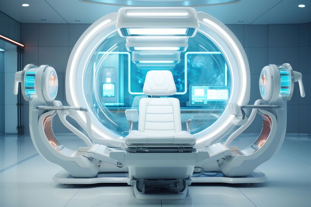 Future medical technology architecture hospital futuristic. AI generated Image by rawpixel.