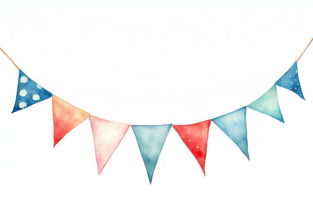Colorful party bunting flag celebration creativity decoration. AI generated Image by rawpixel.