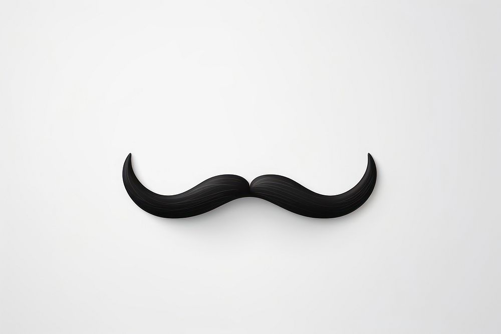 Mustache black white background moustache. AI generated Image by rawpixel.